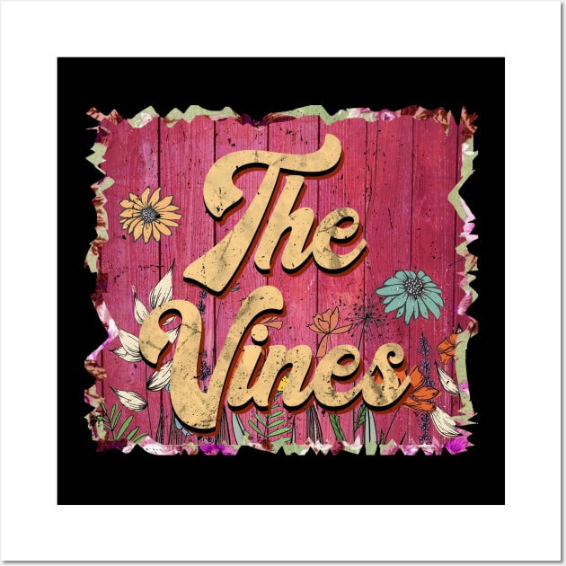 Classic Vines Personalized Flowers Proud Name Wall Art by BilodeauBlue